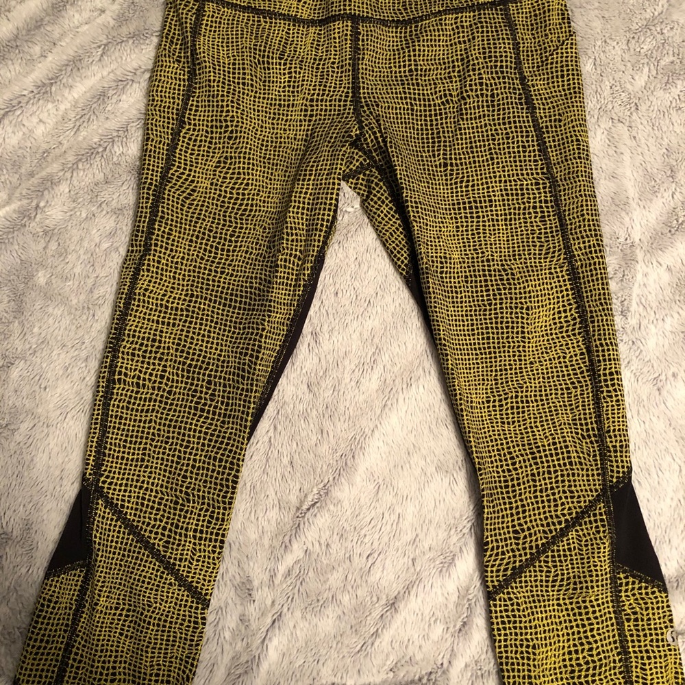 Black and Yellow workout pants
